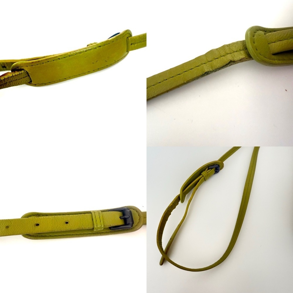 Bottega Venetta Nodini Yellow Intercciato Leather Crossbody - Picture 7 of 7